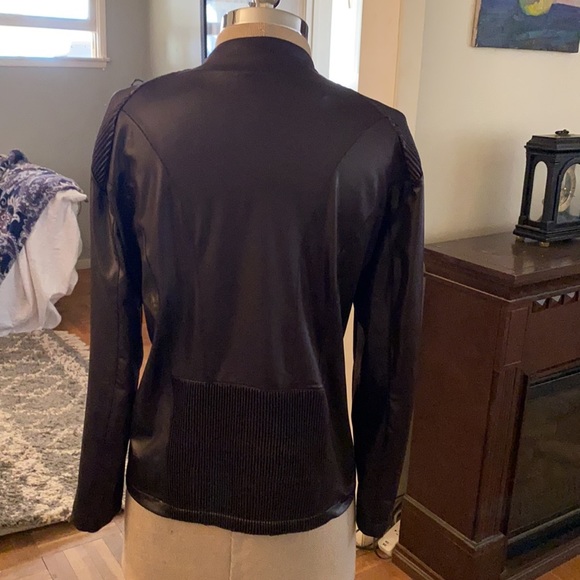 VENTO milano high end Italian top designer black bomber jacket - Picture 8 of 16